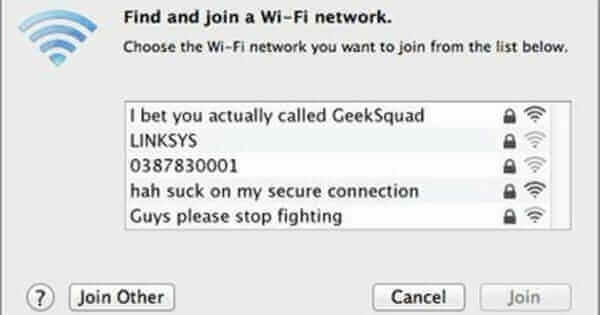 Clever WIFI Names